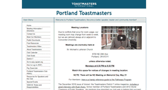 Desktop Screenshot of portlandtoastmasters.org